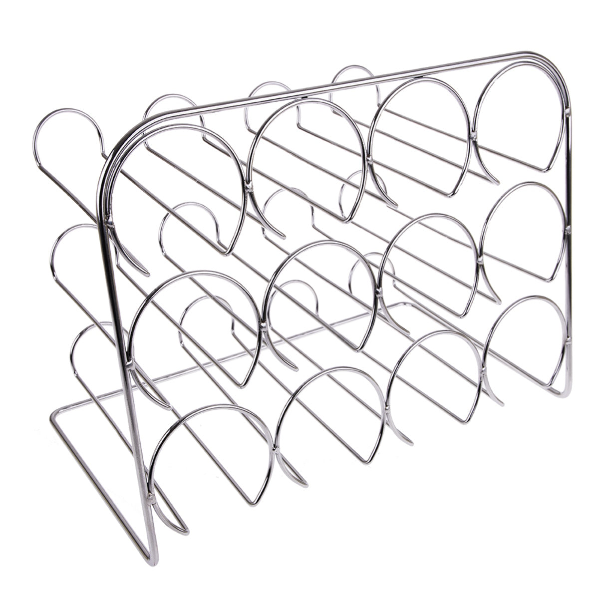 Bartender Wine Rack 12 Bottle - Chrome