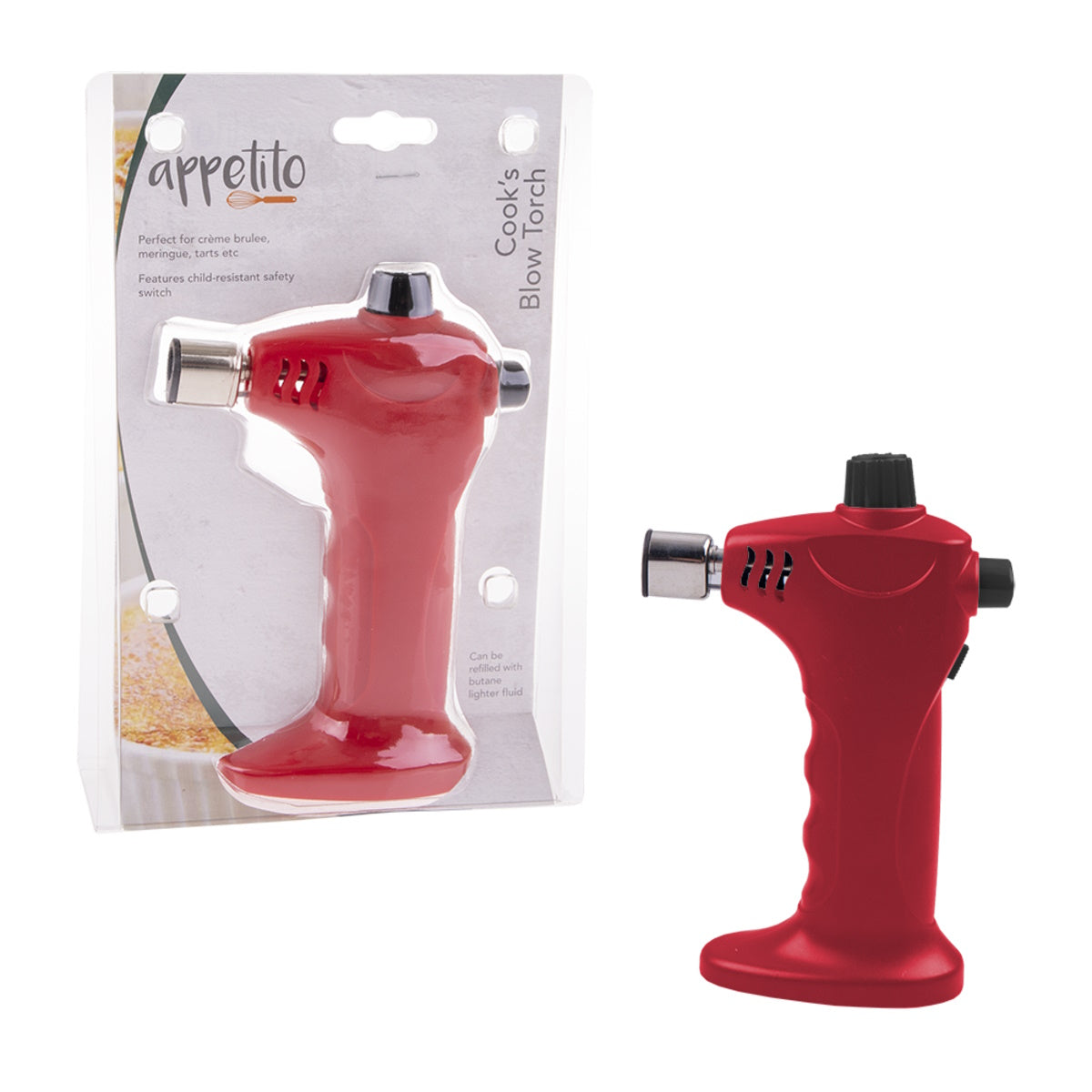 Appetito Cooks Blow Torch Red