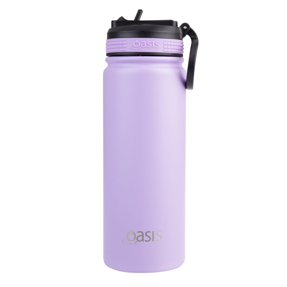 Oasis Stainless Steel Double Wall Insulated Challenger Sports Bottle 550ml - Lavender