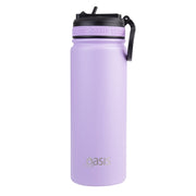 Oasis Stainless Steel Double Wall Insulated Challenger Sports Bottle 550ml - Lavender