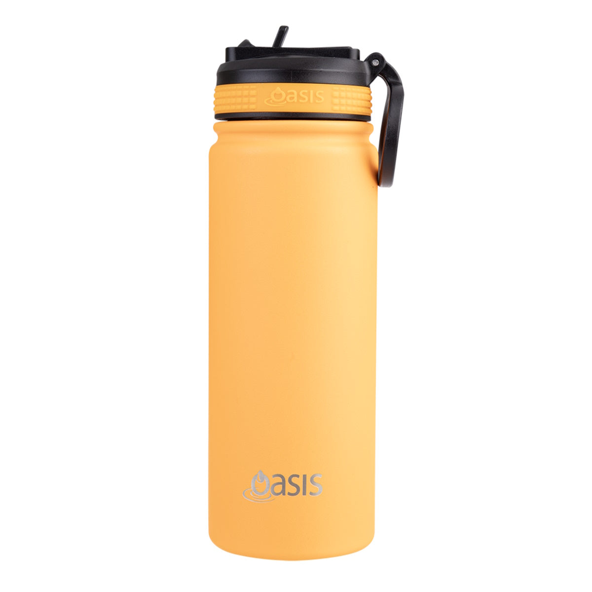 Oasis Stainless Steel Double Wall Insulated Challenger Sports Bottle 550ml - Neon Orange