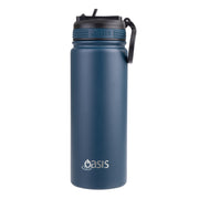 Oasis Stainless Steel Double Wall Insulated Challenger Sports Bottle 550ml - Navy