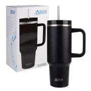 Oasis Stainless Steel Double Wall Insulated Commuter Travel Tumbler 1.2l BLACK