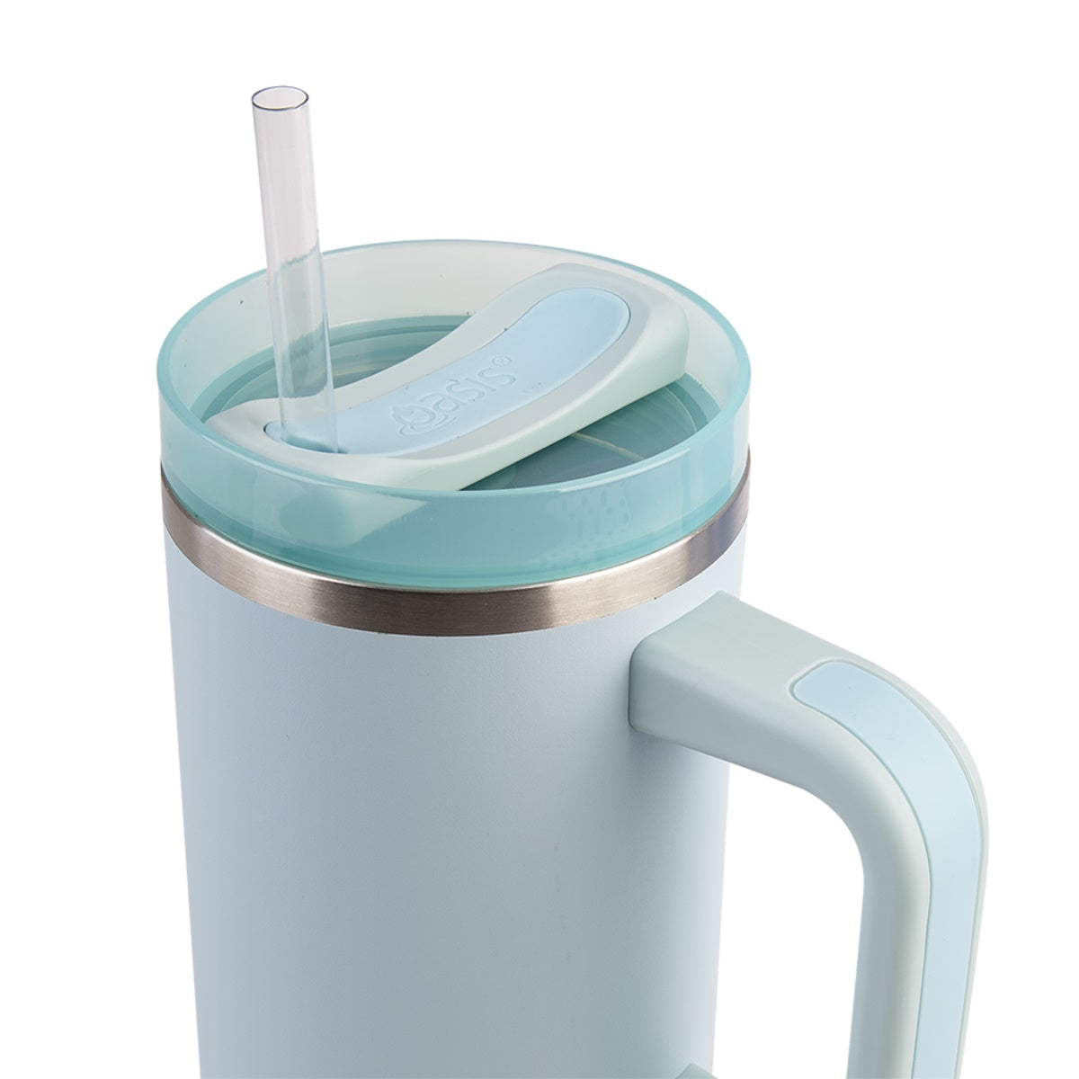 Oasis Stainless Steel Double Wall Insulated Commuter Travel Tumbler 1.2l SEA MIST