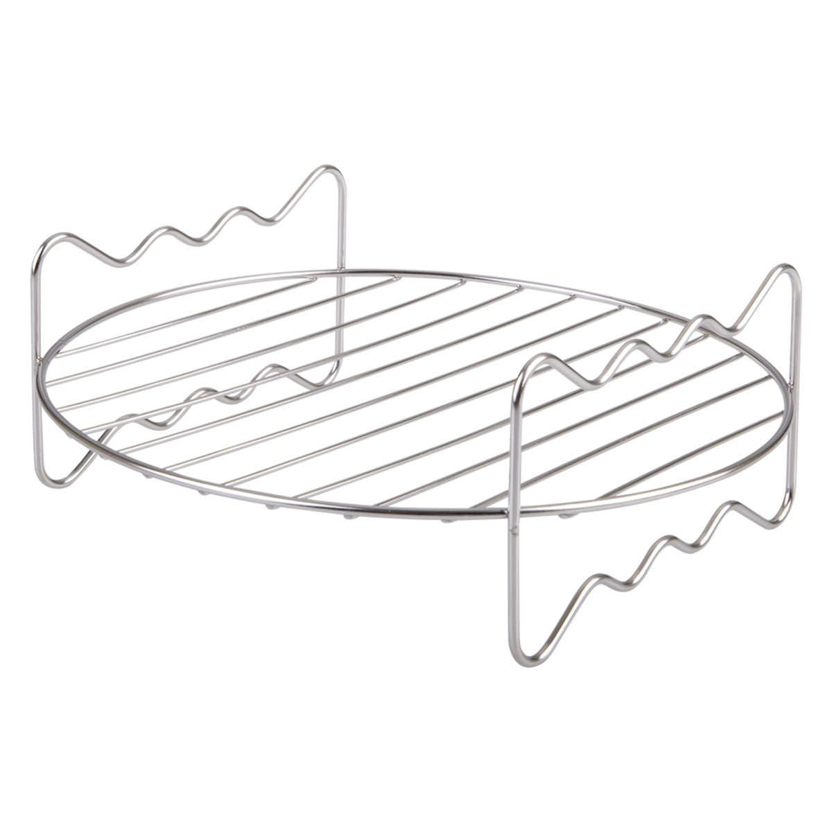 Appetito Stainless Steel Round Air Fryer Rack 22cm Dia