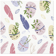 Paw Lunch Napkin 33cm Easter Feather