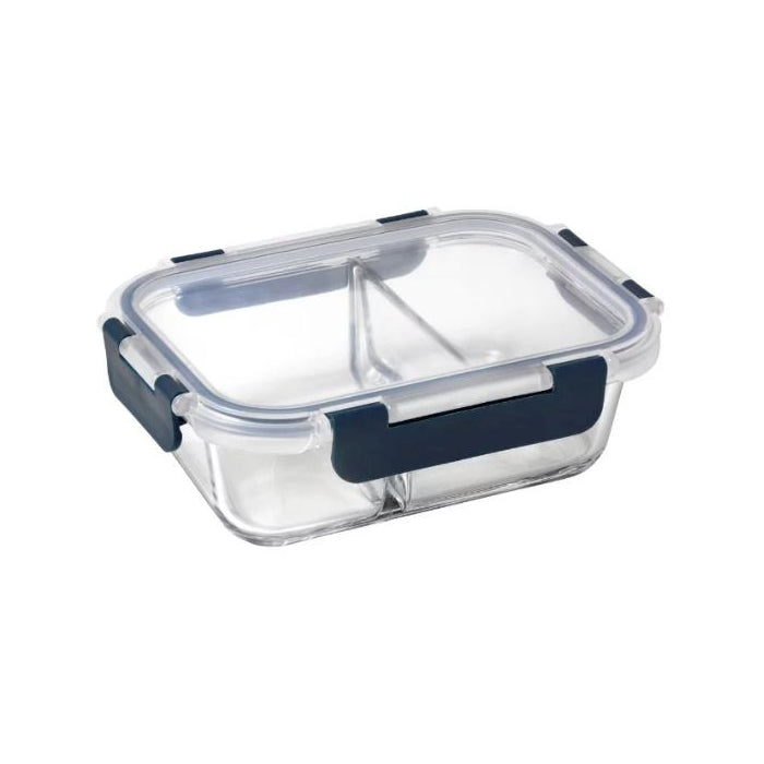 Pyrex Meal Prep 1L Rectangular Duo Divided Lunch Box