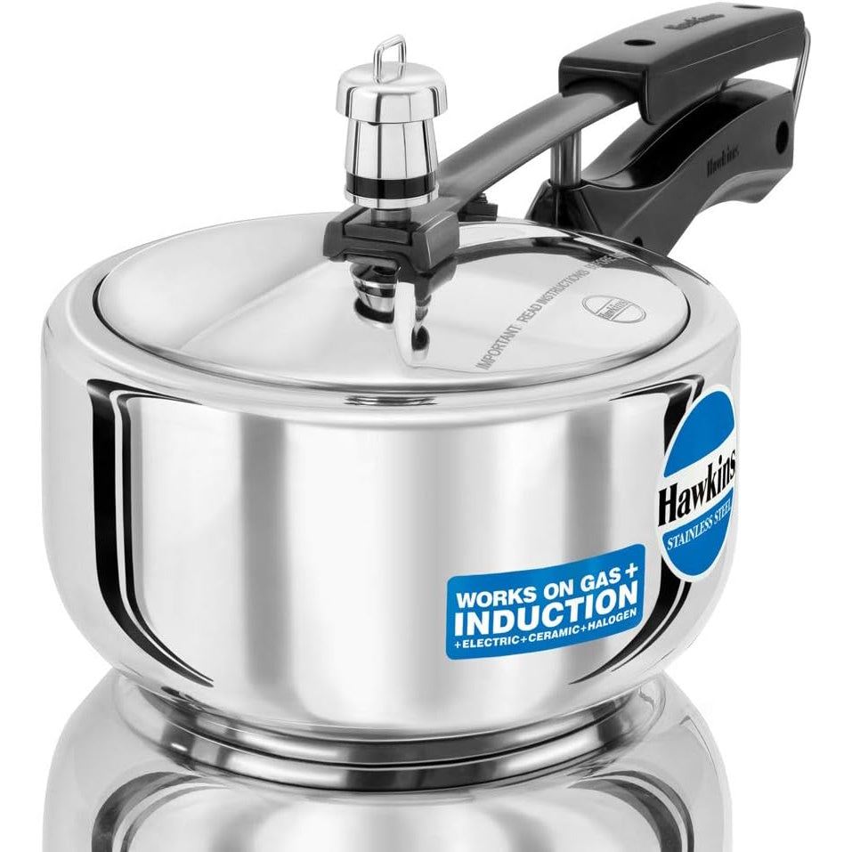 Hawkins Stainless Steel Contura 2 Litre Pressure Cooker - HSS20