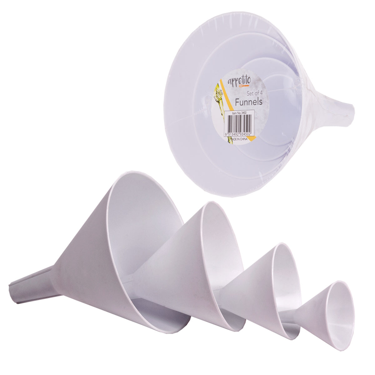 Appetito Funnels Set 4 - White