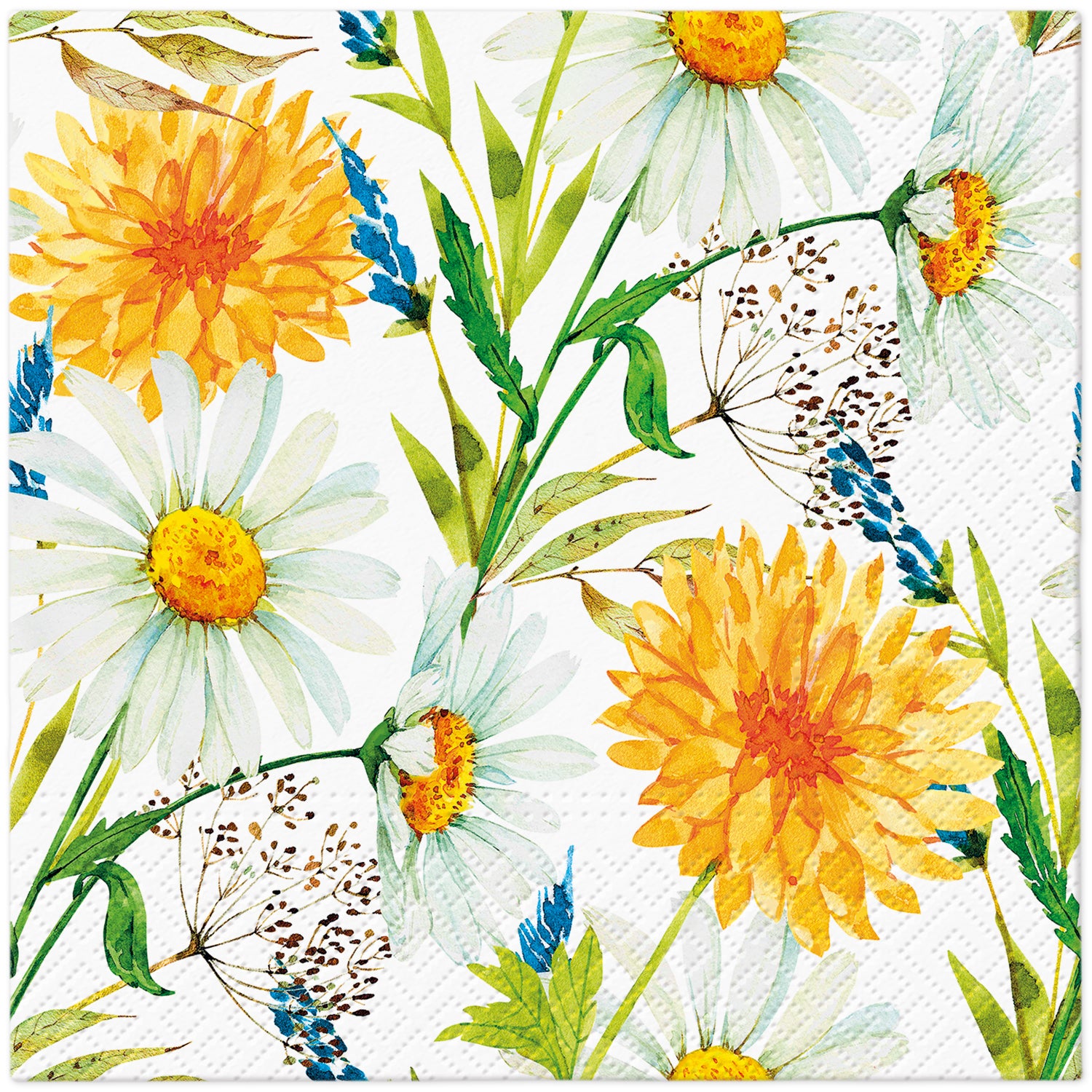 Paw Pack Of 20 Napkins 33 X 33 Cm - Summer Whisper