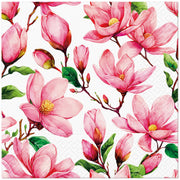 Paw Pack Of 20 Napkins 33 X 33 Cm - Pink Bloom