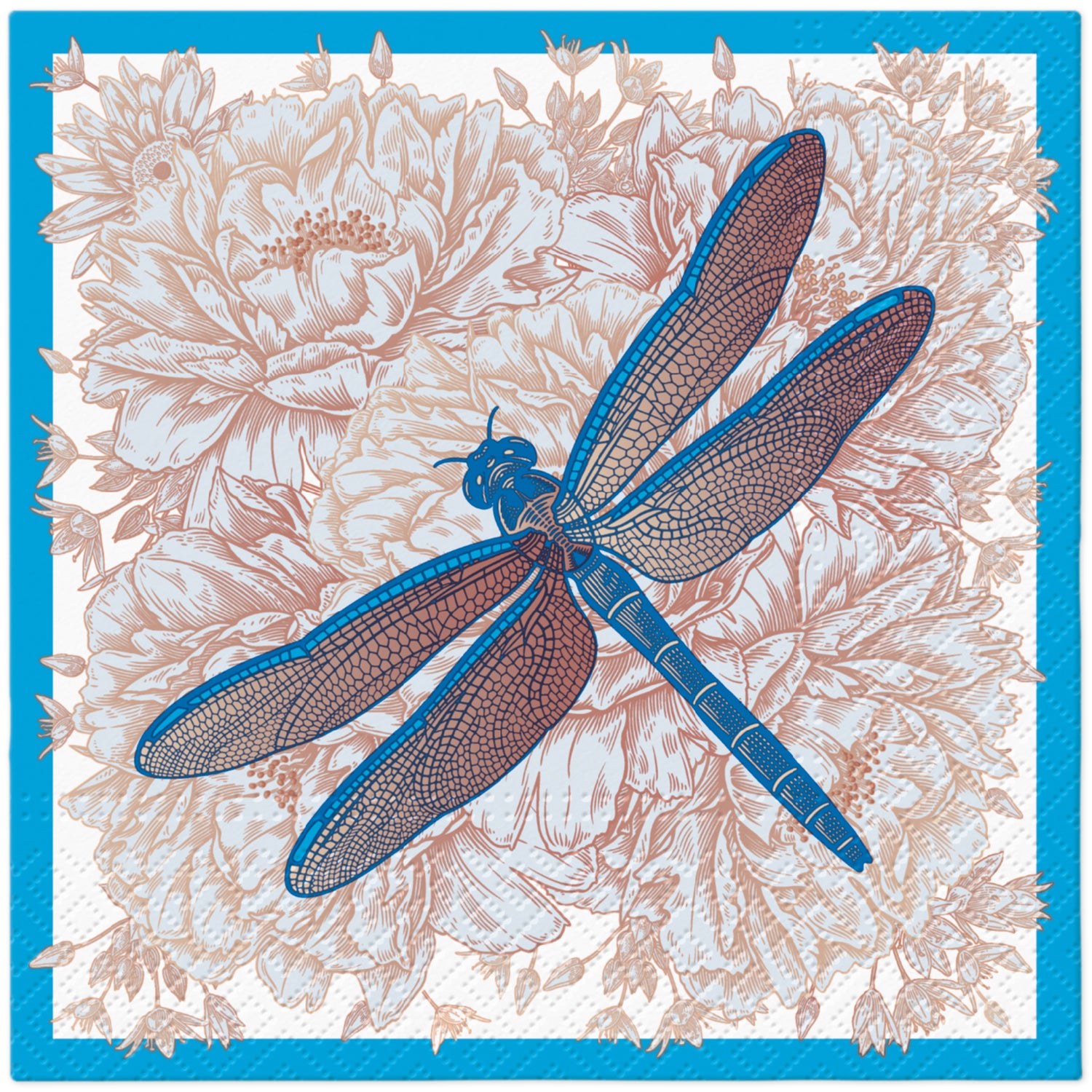 Paw Pack Of 20 Napkins 33 X 33 Cm - Dragonblue