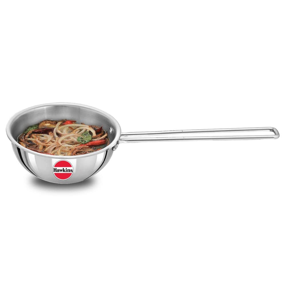 Hawkins Triply Stainless Steel Tadka Pan,2.5 Cup 600ml - STP25