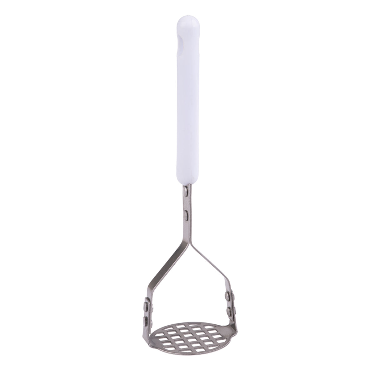 Appetito Stainless Steel Mini Masher - White