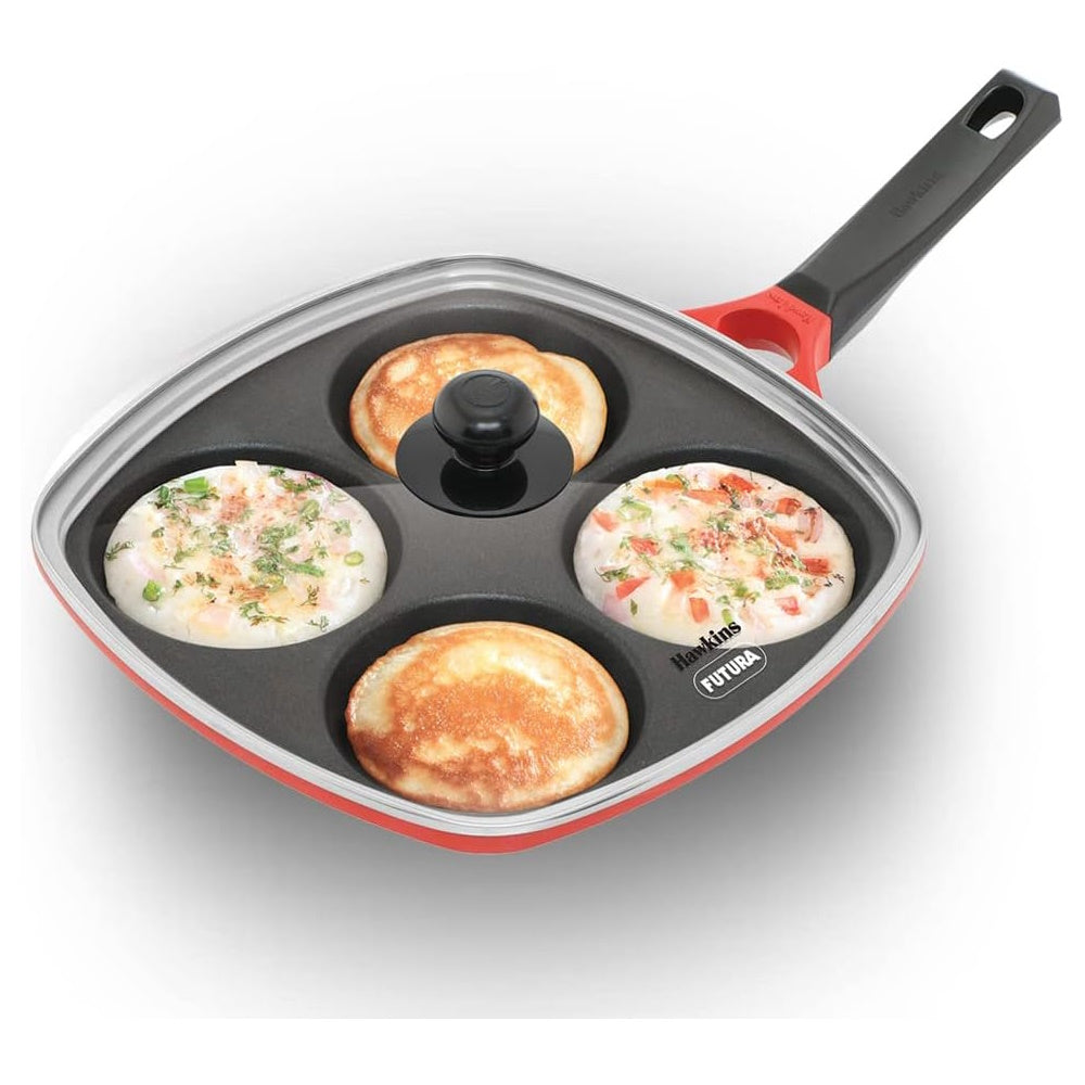 Hawkins Die Cast Multi Snack Pan 30 Cm With Glass Lid DCMS30G