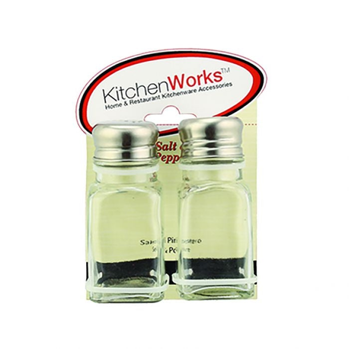 KITCHEN WORKS Square Cafe Salt & Pepper Shakers