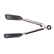 Appetito Mini Nylon Spatula Tongs 18cm Black