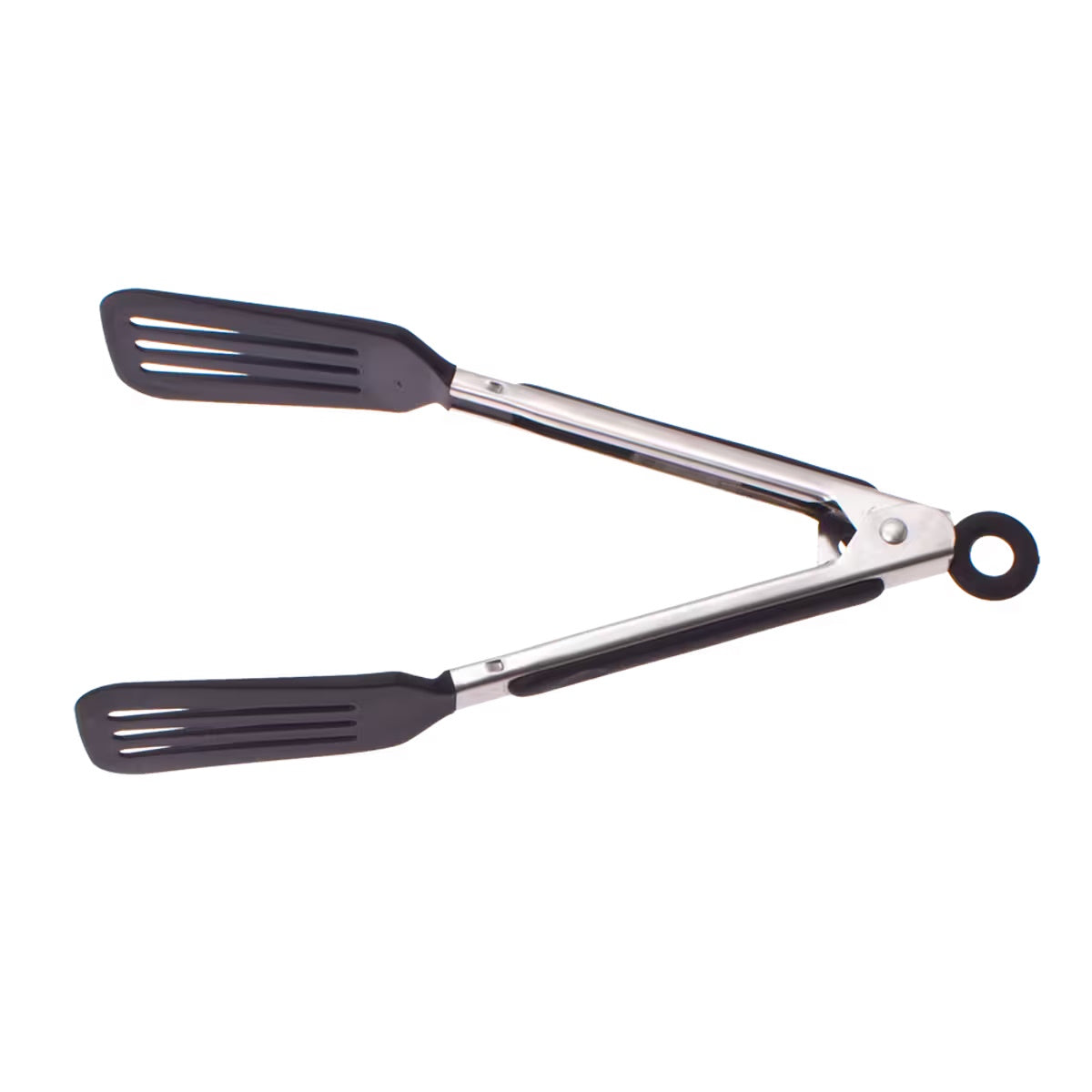 Appetito Mini Nylon Spatula Tongs 18cm Black