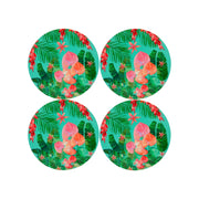 Maxwell & Williams Teas & C's Tropicana Round Cork Back Placemat 32cm Set of 4 Gift Boxed