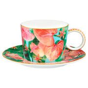 Maxwell & Williams Teas & C's Tropicana Cup & Saucer 250ML Blue Gift Boxed