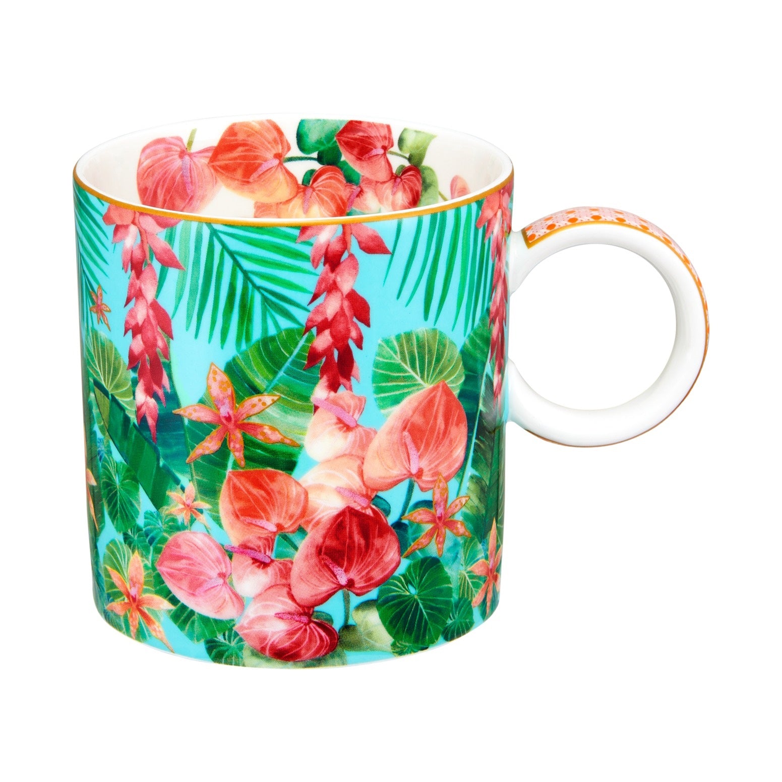 Maxwell & Williams Teas & C's Tropicana Straight Mug 380ML Blue Gift Boxed