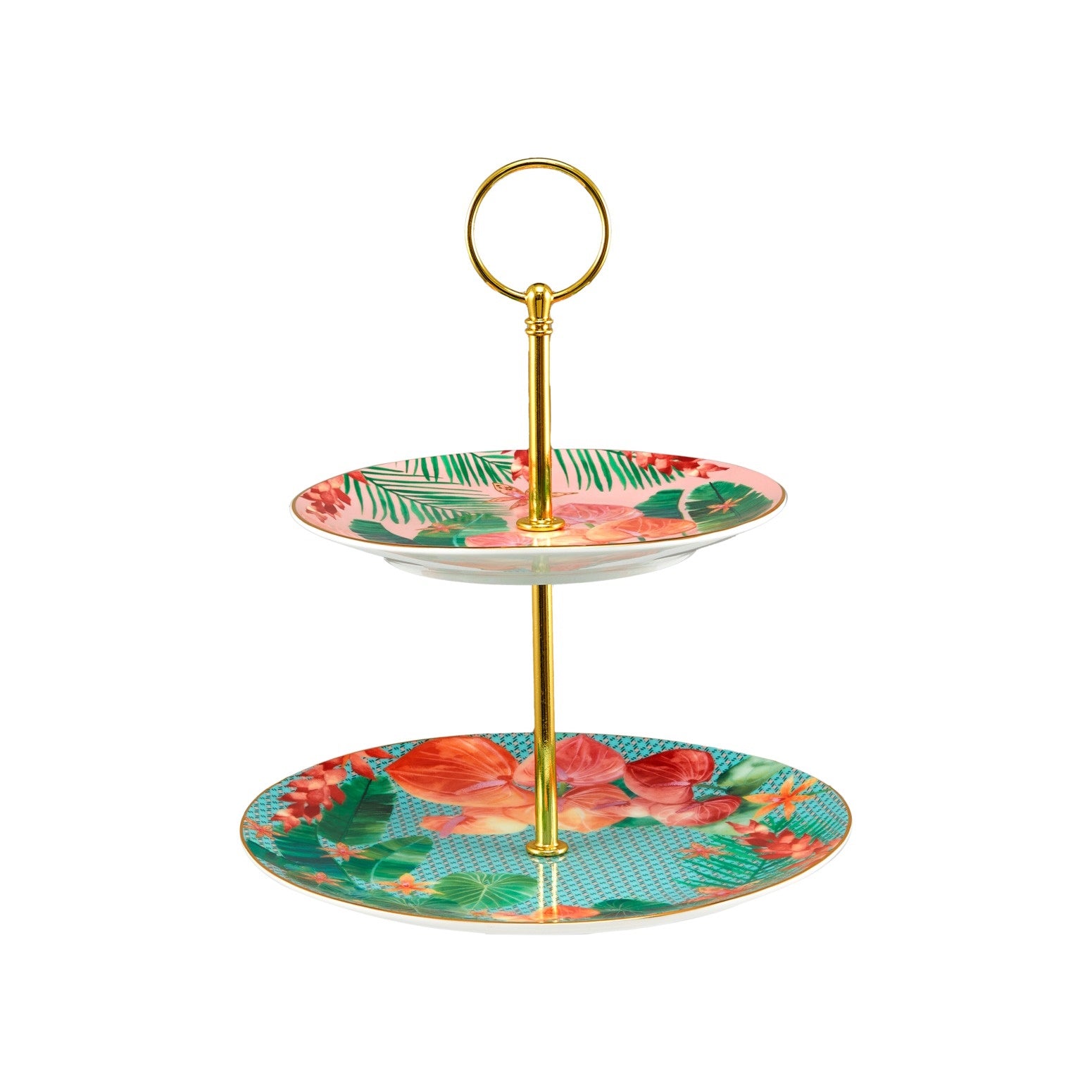 Maxwell & Williams Teas & C's Tropicana 2 Tiered Cake Stand Gift Boxed