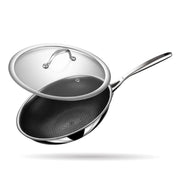 Stahl 26cm Triply Artisan Hybrid Deep Frypan With Lid