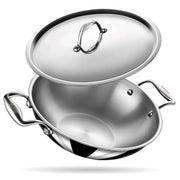 Stahl 26cmTriply Artisan Kadhai With Lid