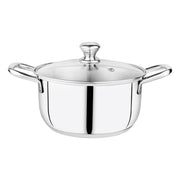 Embassy Stainless Steel Wonder Sauce-Pot Glass Lid 28cm