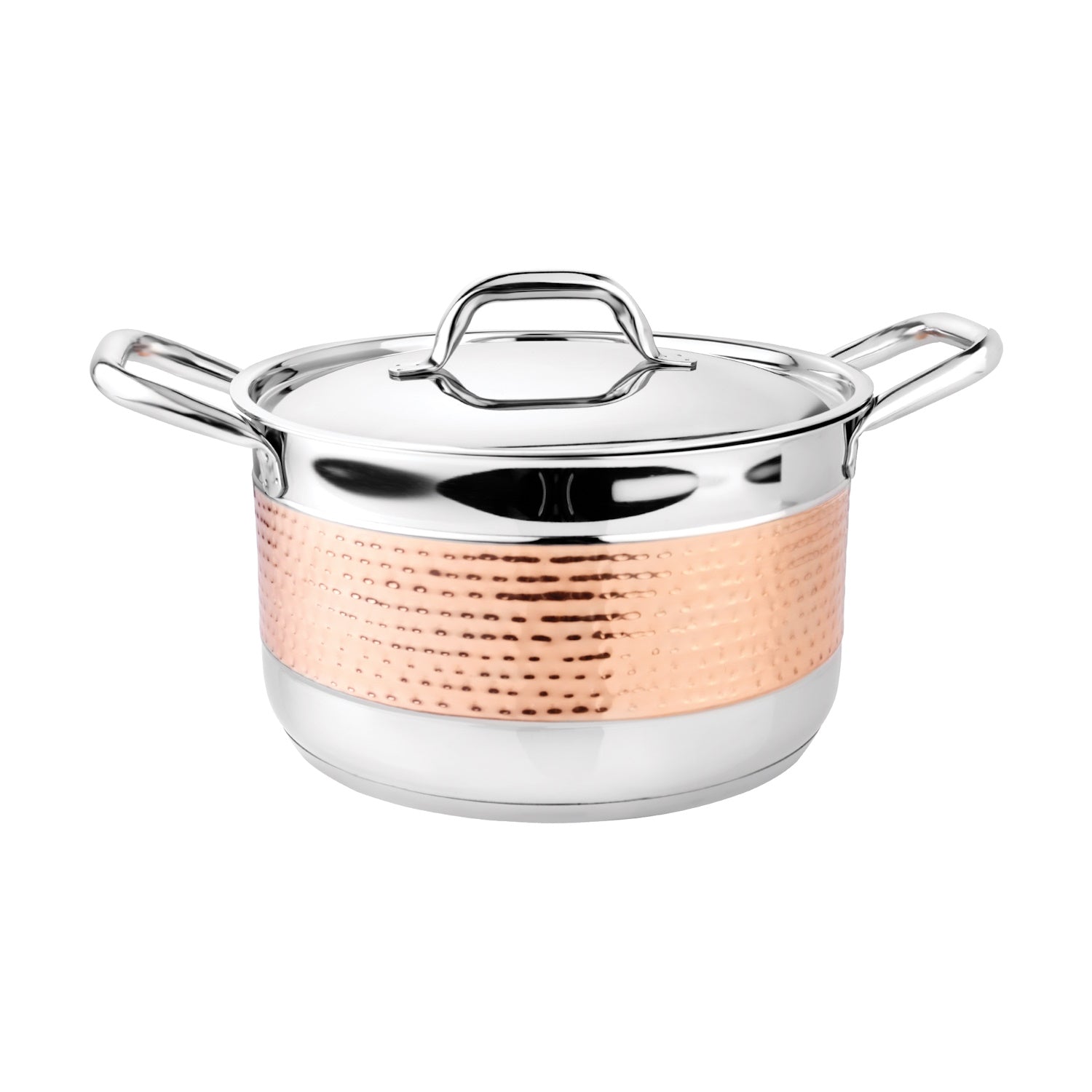 Embassy 30 cms Wonder Sauce-Pot Copper Hammered With Lid
