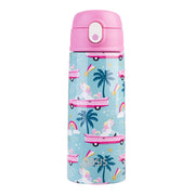Oasis Stainless Steel Double Wall Insulated Kid's Drink Bottle With Sipper 550ml - Pink Cadillac