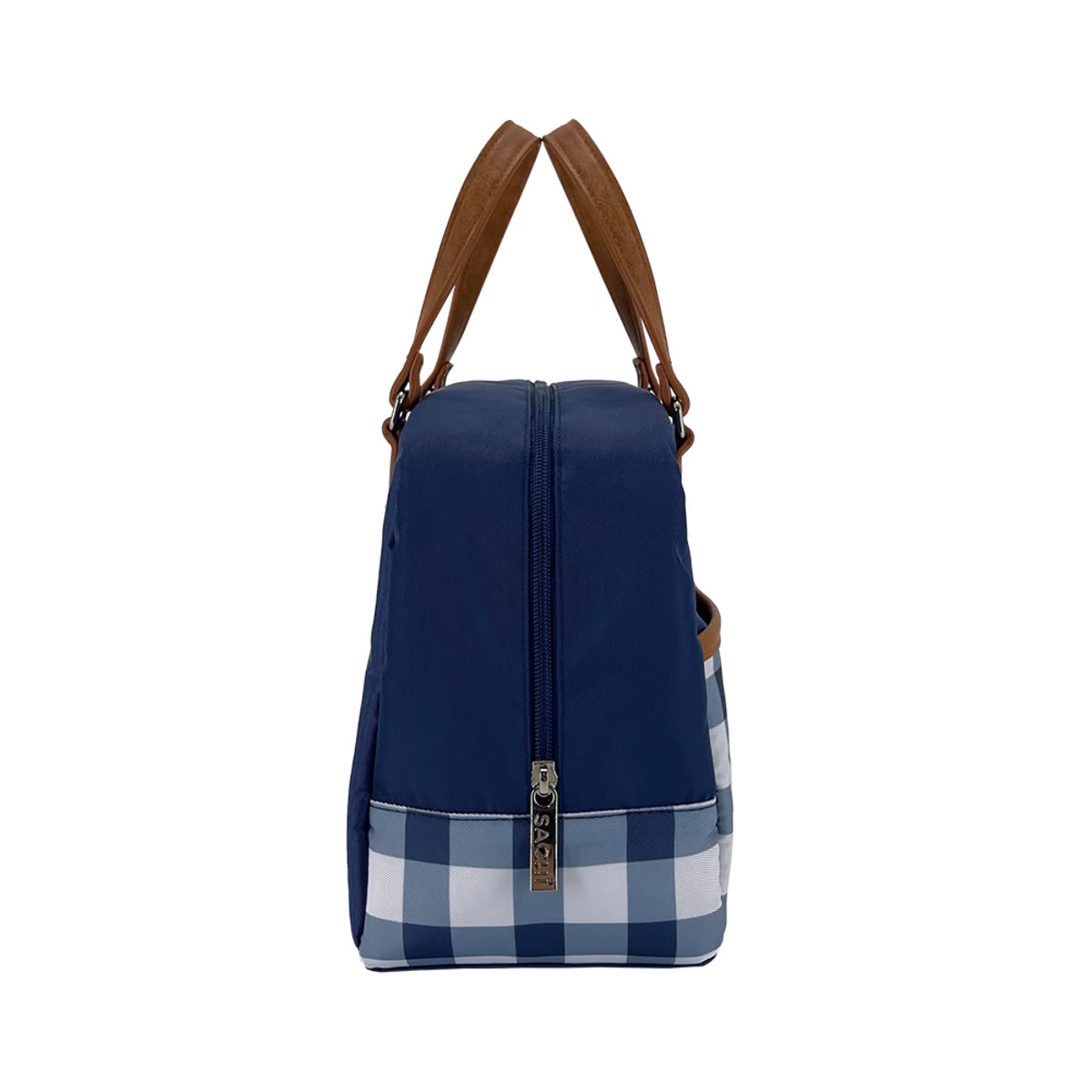 Sachi Style 237 Insulated Cali Lunch Bag - Indigo Gingham