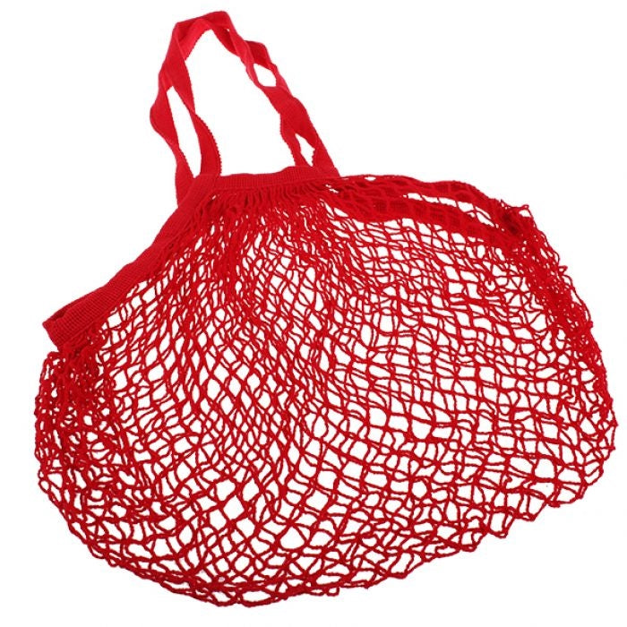 Sachi Cotton String Bag Long Handle - Red
