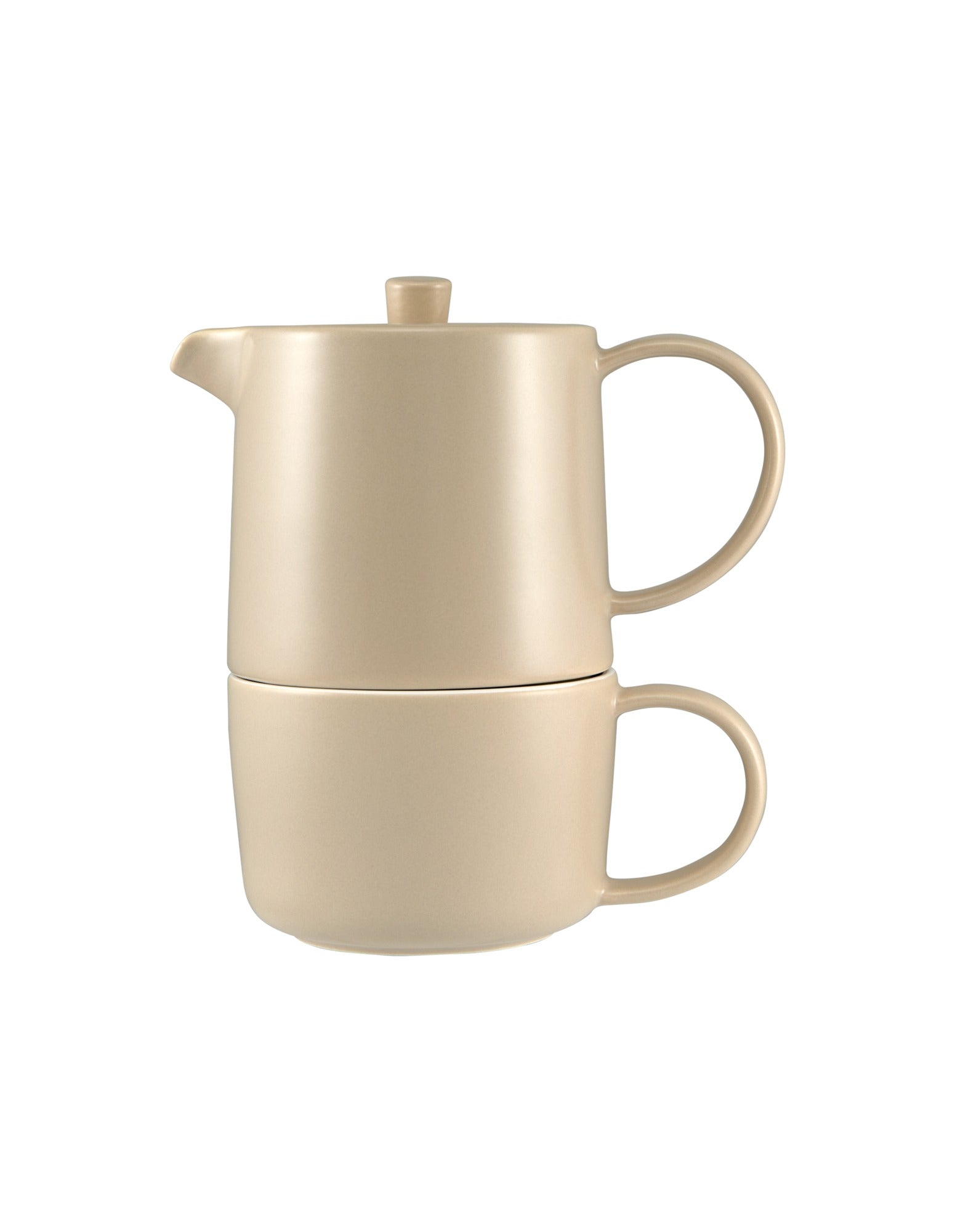 Maxwell & Williams Cafe Life Tea for One With Infuser 450ML Sand