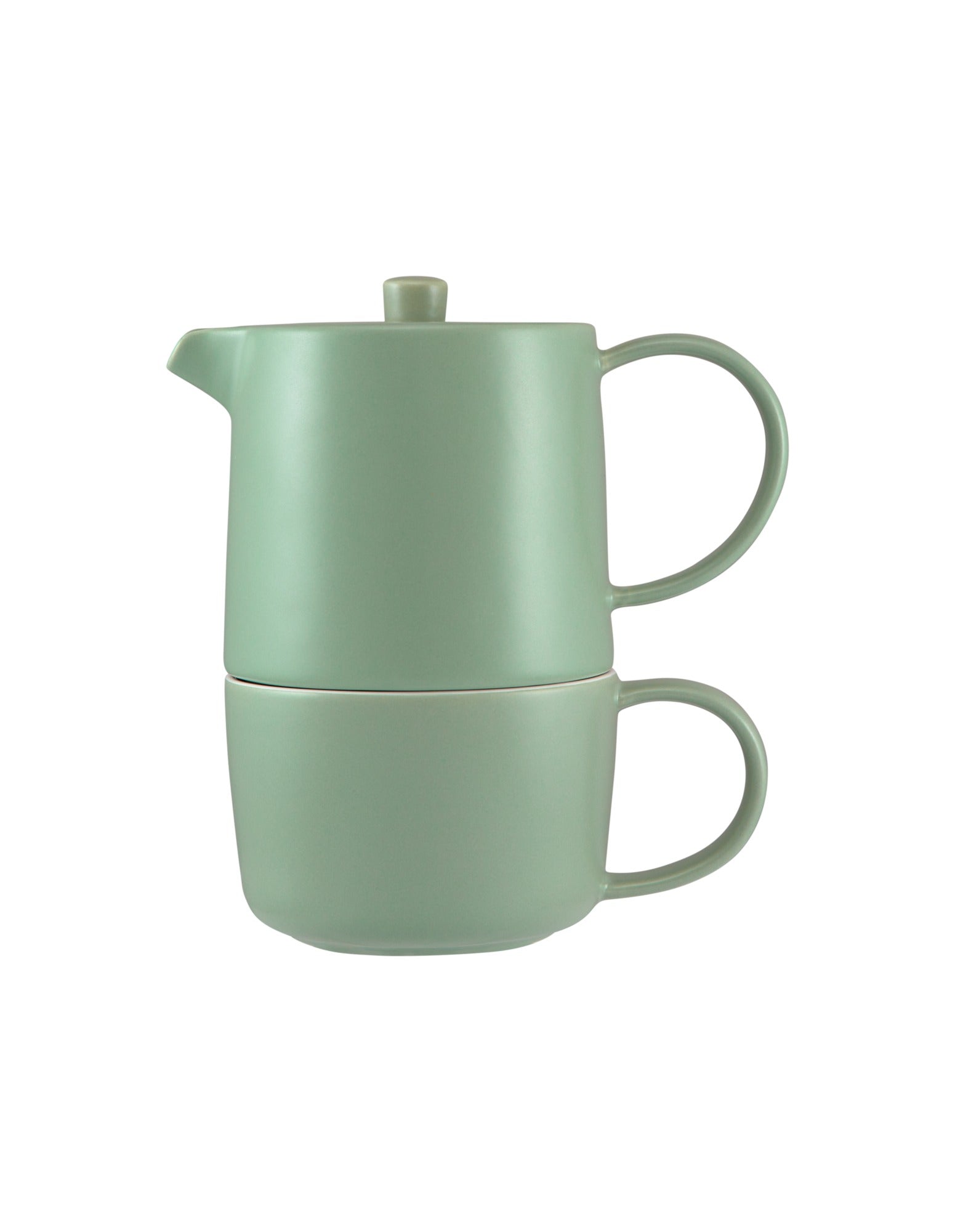Maxwell & Williams Cafe Life Tea for One With Infuser 450ML Seafoam Gift Boxed