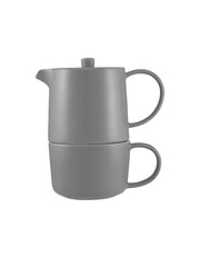 Maxwell & Williams Cafe Life Tea for One With Infuser 450ML Grey Gift Boxed