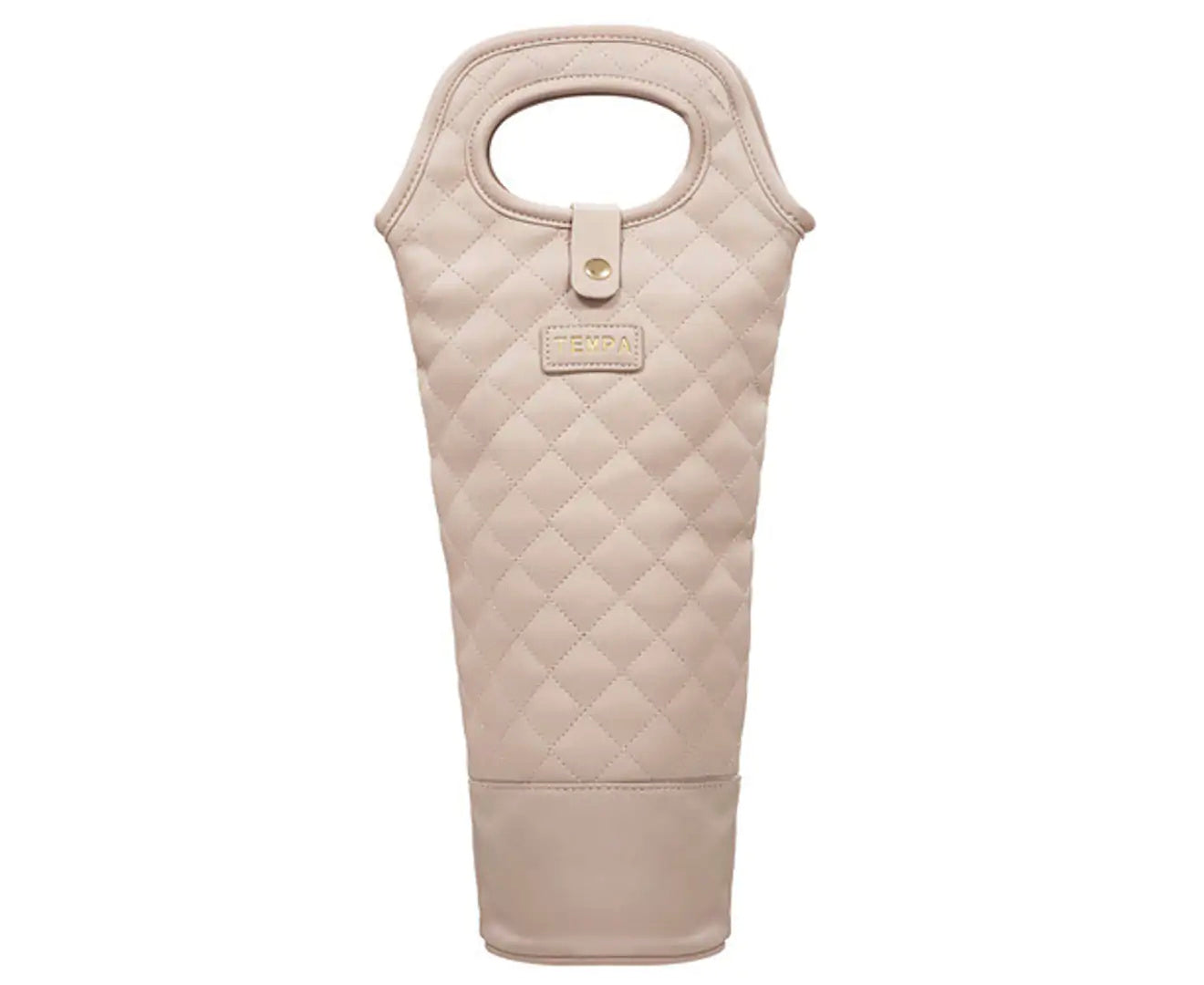 Tempa Quilted Latte Insulated Single Wine Bag