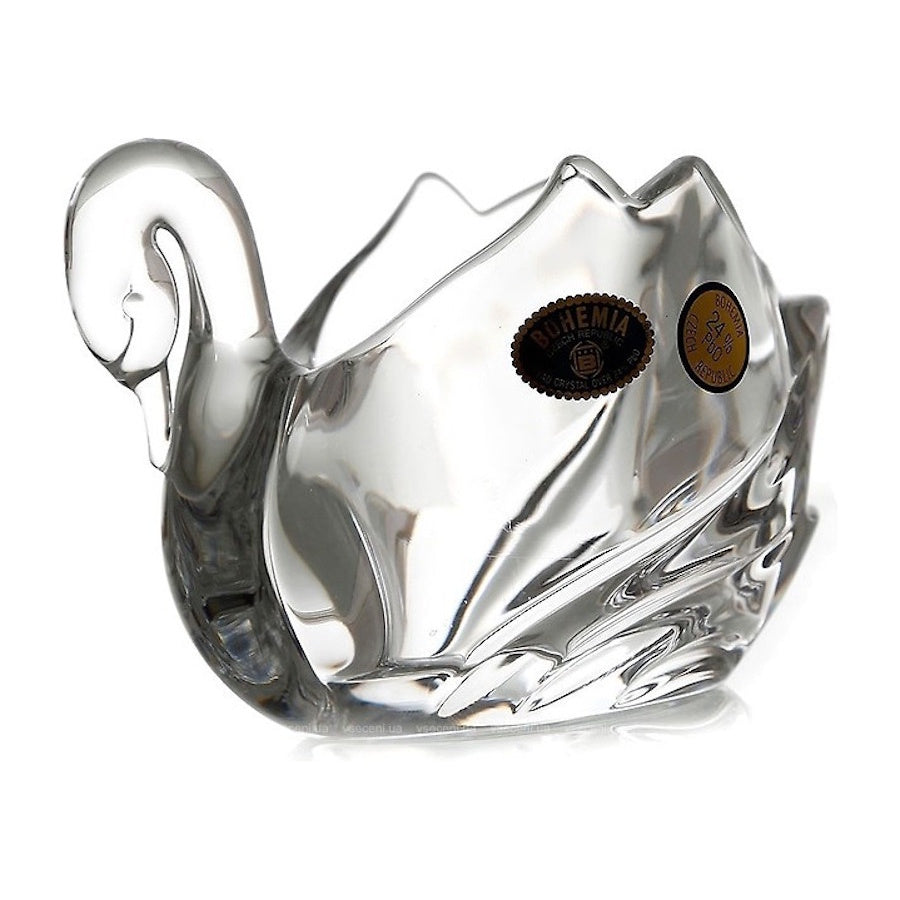 Bohemia Crystal Swan Bowl Small 11cm