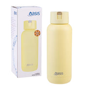 Oasis Moda Ceramic Lined Stainless Steel Triple Wall Insulated Drink Bottle 1l - Daffodil