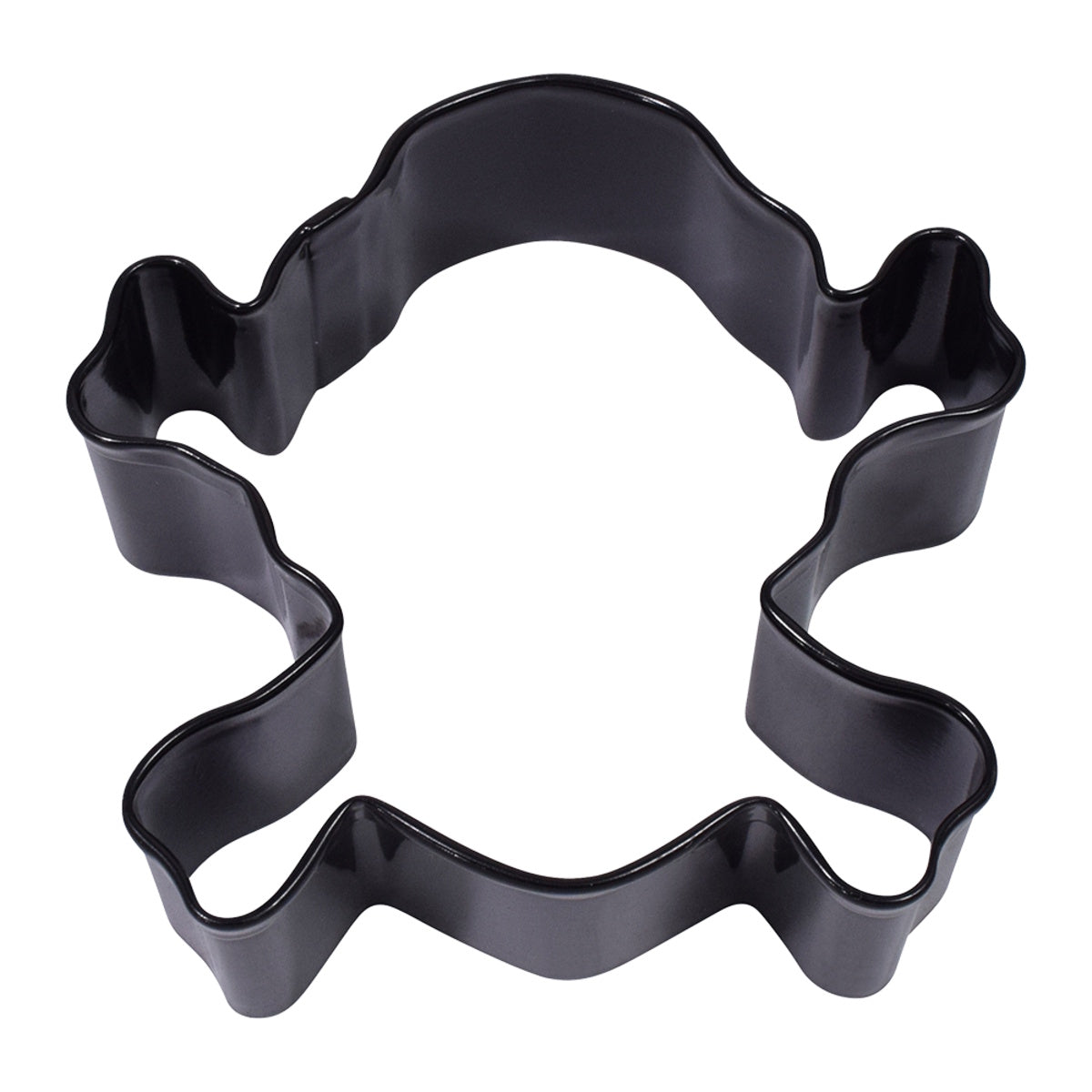 Skull & Crossbones Cookie Cutter 9cm (Black)