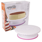 Appetito Revolving Cake Stand 28cm Dia - White