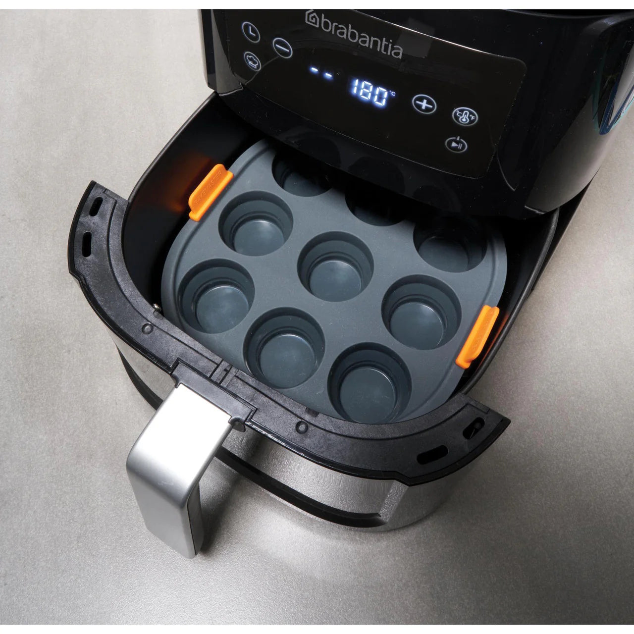 Bakemaster Silicone Collapsible 9 Cup Mini Muffin Air Fryer Insert 21 x 21 x 4cm