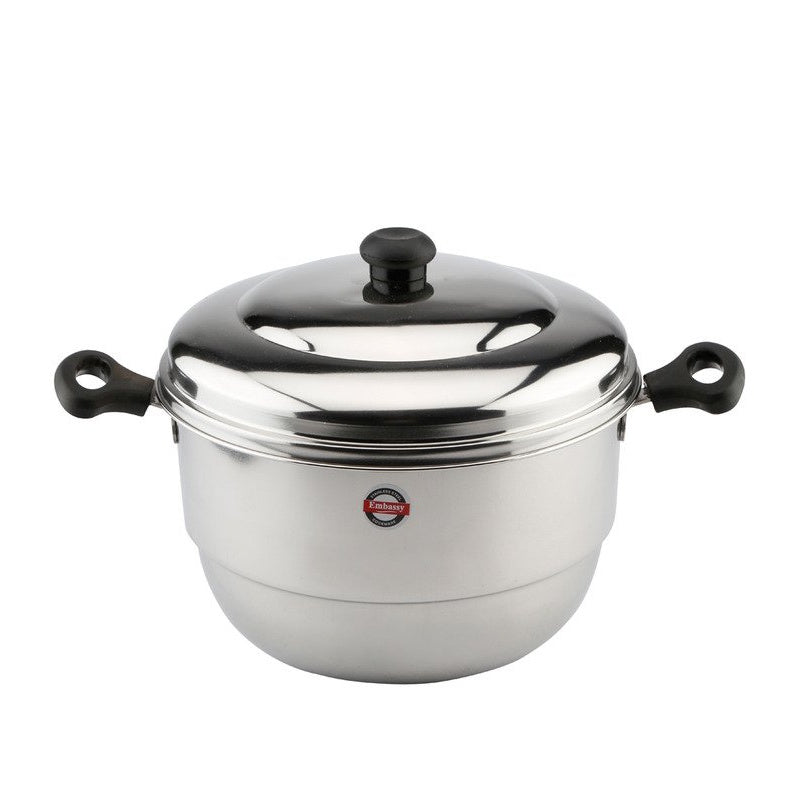 Embassy Stainless Steel Idli Maker/Pot with Steamer,20 Idlis