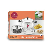 Embassy Stainless Steel Idli Maker/Pot with Steamer,20 Idlis