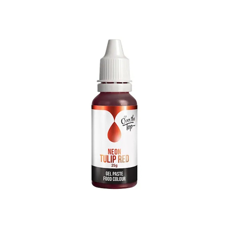 Over The Top Neon Food Colour - Tulip Red 25g