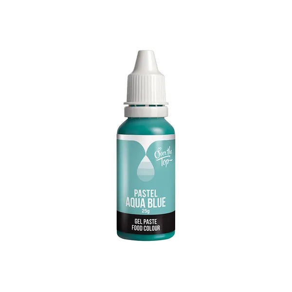 Over The Top Pastel Food Colour - Aqua Blue 25g