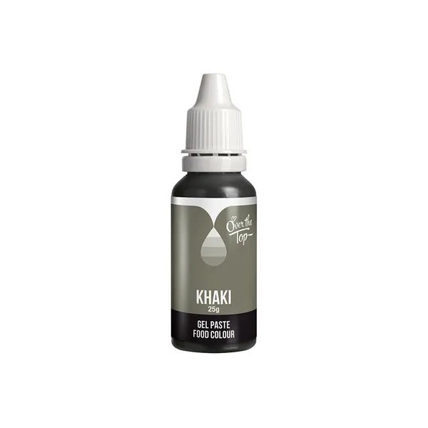 Over The Top Food Colour - Khaki Green 25g