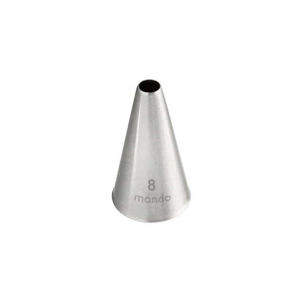 Mondo #8 Stainless Steel Round Piping Tip