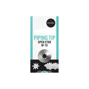 Mondo #19 Stainless Steel Open Star Piping Tip