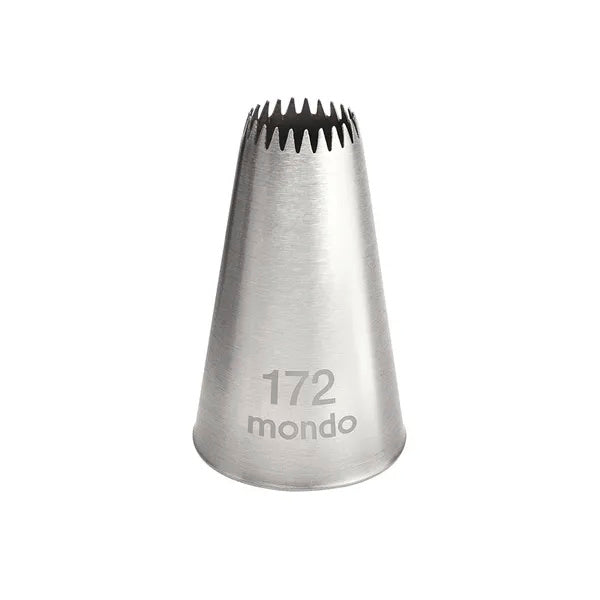 Mondo #172 Stainless Steel Open Star Piping Tip